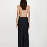Christopher Esber - Crystal Pendant Ruched Lycra Halter Dress