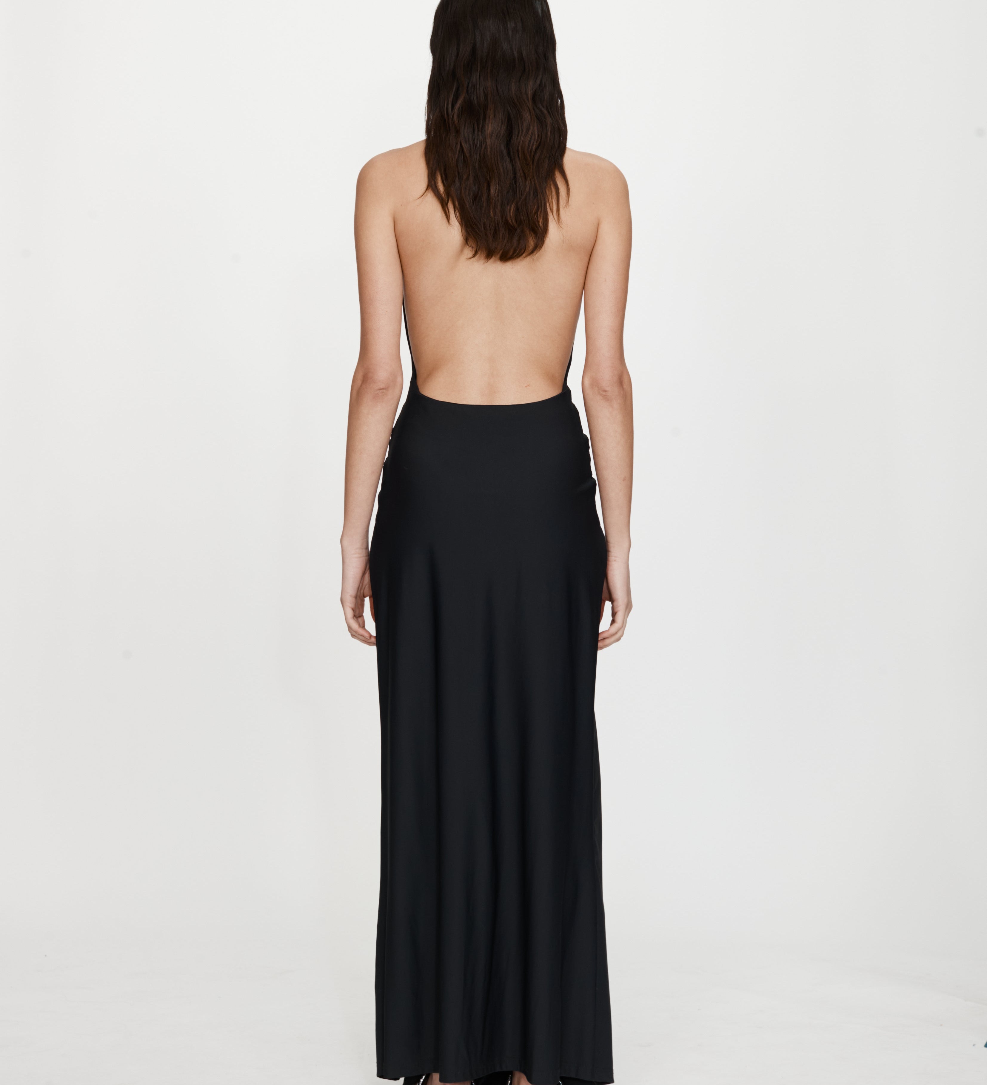 Christopher Esber - Crystal Pendant Ruched Lycra Halter Dress