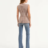 Veronica Beard - Lois Gingham Seersucker Vest