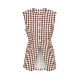 Veronica Beard - Lois Gingham Seersucker Vest