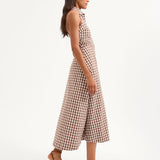 Veronica Beard - Mackey Gingham Seersucker Halter Dress