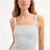 Veronica Beard - Ella Embroidered Midi Dress