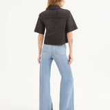 Veronica Beard - Spruce Eyelet Short-Sleeve Button-Down