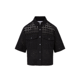 Veronica Beard - Spruce Eyelet Short-Sleeve Button-Down