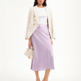 Veronica Beard - Clover Stretch-Silk Slip Skirt