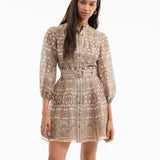 Veronica Beard - Kumar Silk-Linen Minidress