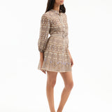 Veronica Beard - Kumar Silk-Linen Minidress