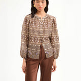 Veronica Beard - Ashlynn Silk-Linen Blouse