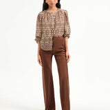 Veronica Beard - Ashlynn Silk-Linen Blouse