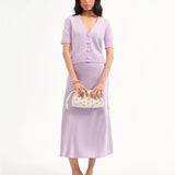 Veronica Beard - Solene Short-Sleeve Cashmere Cardigan