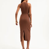 Veronica Beard - Isla Gold-Medallion Midi Dress