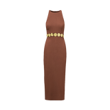 Veronica Beard - Isla Gold-Medallion Midi Dress