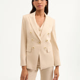 Veronica Beard - Gaya Metallic Pinstripe Dickey Jacket