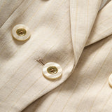Veronica Beard - Gaya Metallic Pinstripe Dickey Jacket