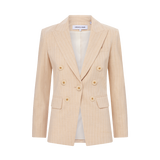 Veronica Beard - Gaya Metallic Pinstripe Dickey Jacket