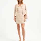 Veronica Beard - Bridgitte Metallic Tweed Dress