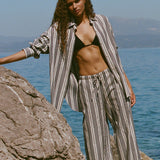 Faithfull - Rena Pant Antique Navy Stripe