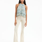 Veronica Beard - Renee Pleated Halter Top