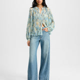 Veronica Beard - Fennel Pleated Blouse