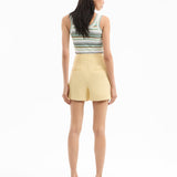 Veronica Beard - Brit Stretch-Linen Short
