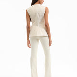Veronica Beard - Lois Gold-Print Vest