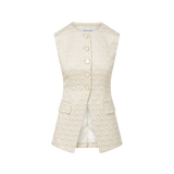 Veronica Beard - Lois Gold-Print Vest