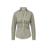 Veronica Beard - Devra Ruched Button-Down Shirt