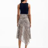 Veronica Beard - Eleonora Silk Midi Skirt