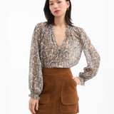 Veronica Beard - Hickory Silk Blouse