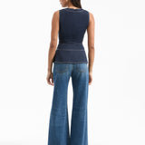 Veronica Beard - Nickleby Belted Peplum Top