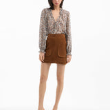 Veronica Beard - Norwood Suede Mini Skirt