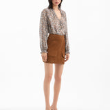 Veronica Beard - Norwood Suede Mini Skirt