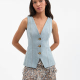 Veronica Beard - Avalina Button-Up Vest