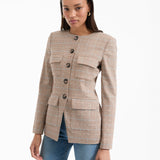 Veronica Beard - Orrin Slim Plaid Jacket