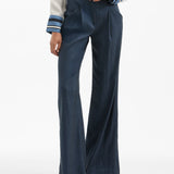 Veronica Beard - Rimini Wide-Leg Pinstripe Pant
