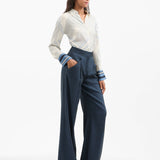 Veronica Beard - Rimini Wide-Leg Pinstripe Pant
