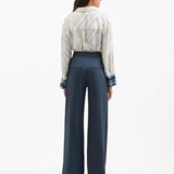 Veronica Beard - Rimini Wide-Leg Pinstripe Pant