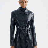 Aflalo - Elyra Jacket in Python Embossed Leather