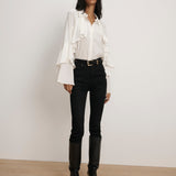 Veronica Beard - Demaris Ruffled Button-Down Blouse