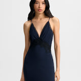 Veronica Beard - Muriel Lace-Trim Maxi Dress