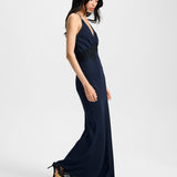 Veronica Beard - Muriel Lace-Trim Maxi Dress