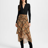 Veronica Beard - Sira Silk Midi Skirt