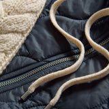 Veronica Beard - Barrows Knit-Sleeve Quilted Jacket