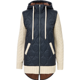 Veronica Beard - Barrows Knit-Sleeve Quilted Jacket