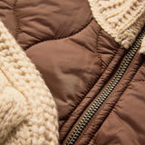 Veronica Beard - Patra Knit-Sleeve Quilted Jacket