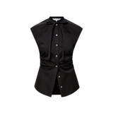 Veronica Beard - Joon Tie-Neck Button-Down Blouse