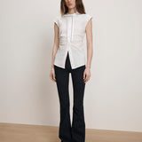 Veronica Beard - Joon Tie-Neck Button-Down Blouse