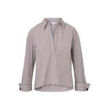 Veronica Beard - Draymond Striped Cuff-Sleeve Shirt