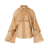 Veronica Beard - Demaris Ruffled Button-Down Blouse