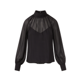 Veronica Beard - Alyssa Silk Turtleneck Blouse